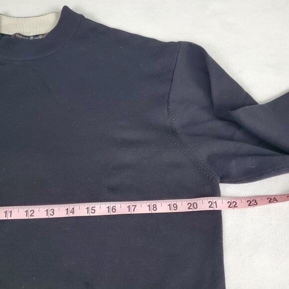 Tiger Woods Nike Golf Sweater Mens L Black Performance Sport Pullover DriFit - Picture 5 of 6